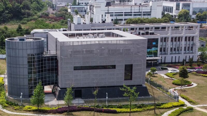 图为武汉P4实验室。(法新社)